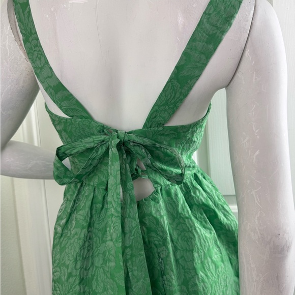 Lulu's Green Tiered Ruffled Midi Sundress Size Medium -#209 - Picture 12 of 16